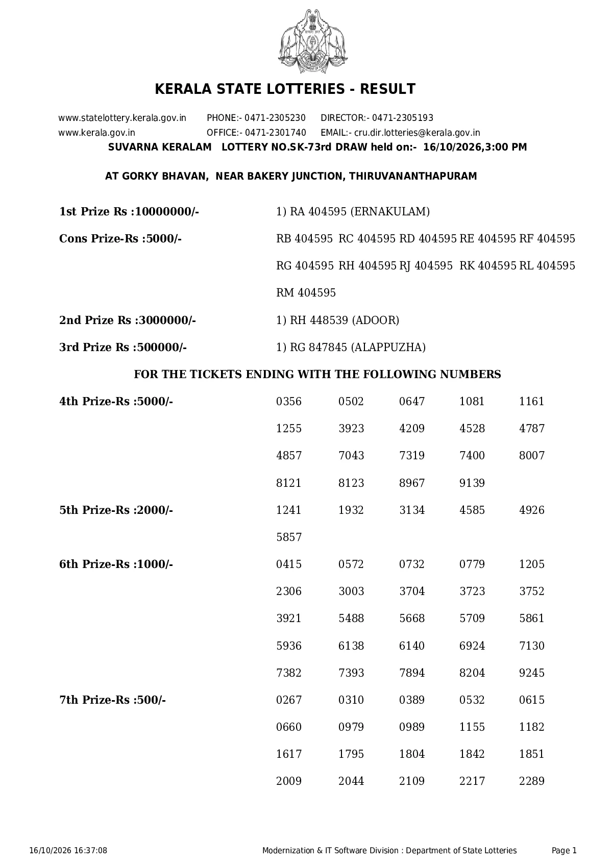 Suvarna Keralam result 2026-10-16 page 1